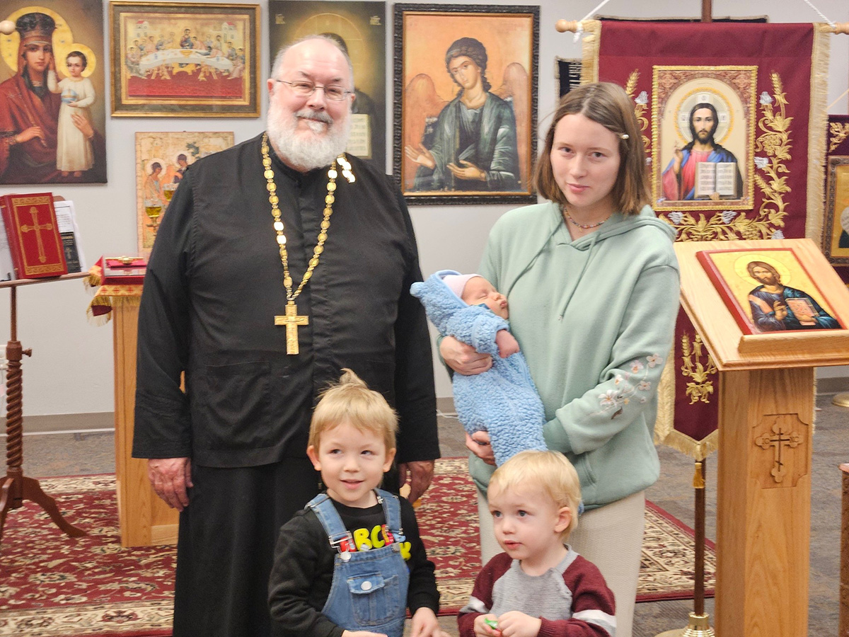 Baby Emmanuel is baptized