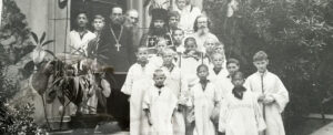 Saint John with acolytes