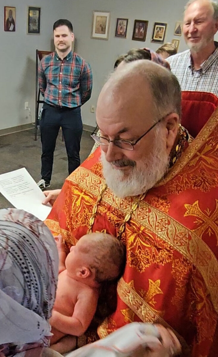 Baby Emmanuel is baptized