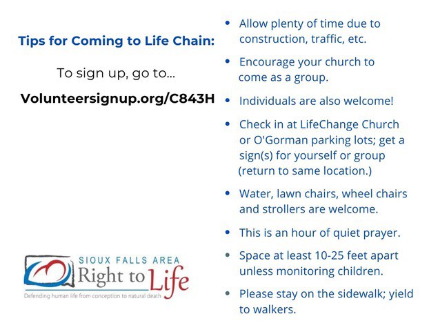 Life Chain Flyer